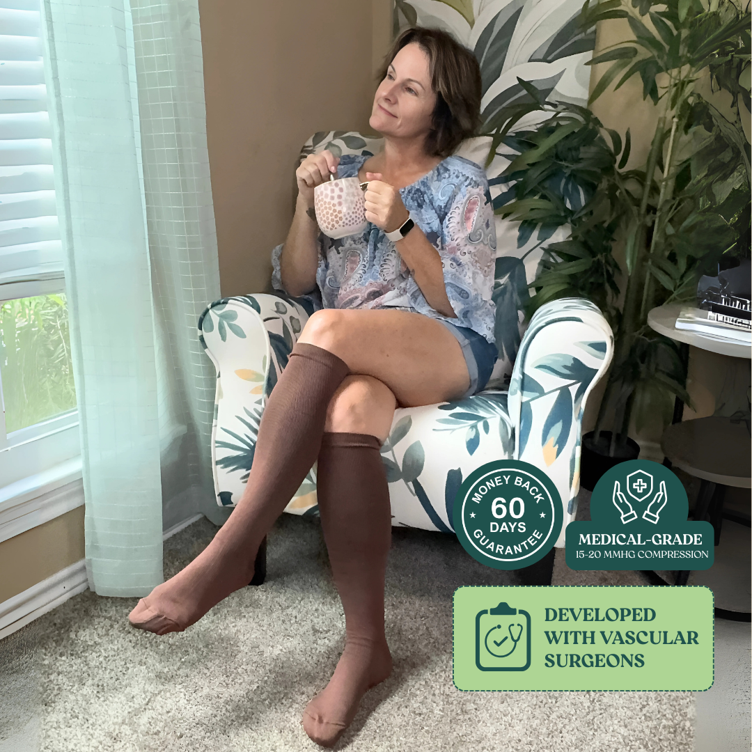 Vitavix Compression Socks - Relief for Varicose Veins, Spider Veins & Leg Swelling