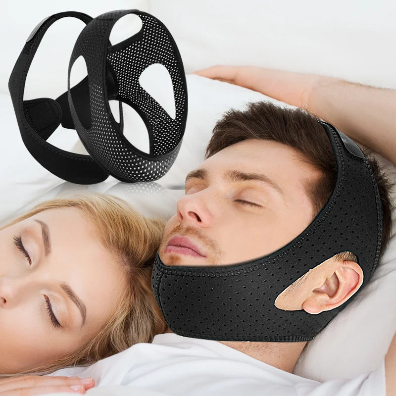 Anti-Snoring Chin Strap - Adjustable & Breathable